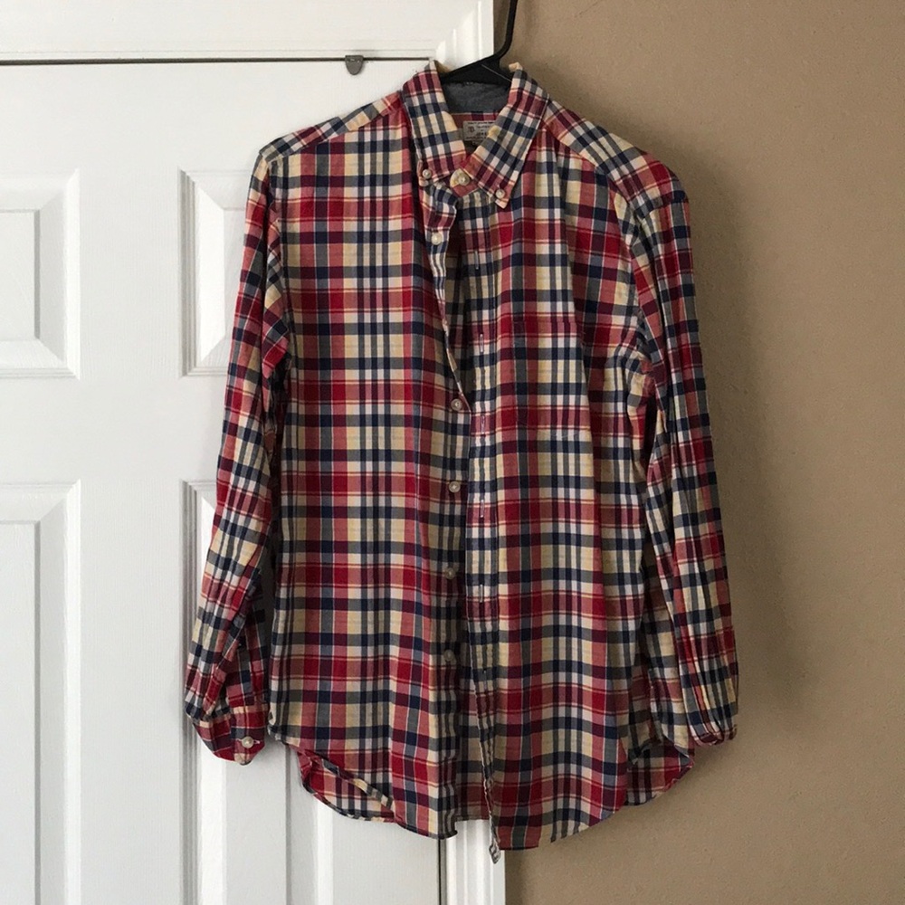 Plaid button down